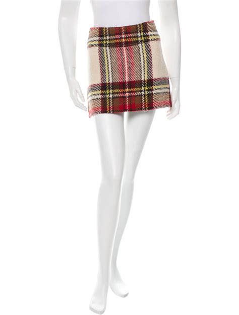 plaid burberry skirt